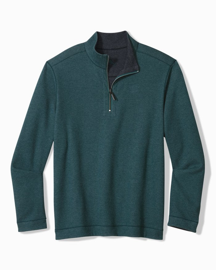 Tommy Bahama - Flipview 1/2 Zip Emerald Coast