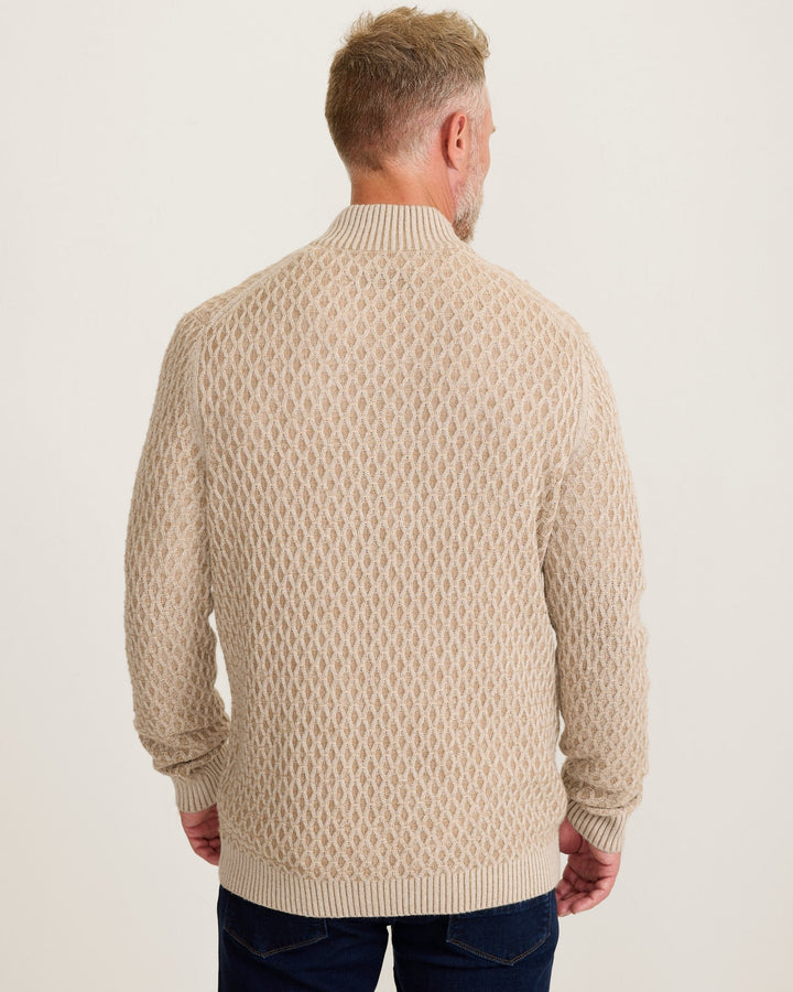 Tommy Bahama - Cross Cable Sweater Hazelnut Cream