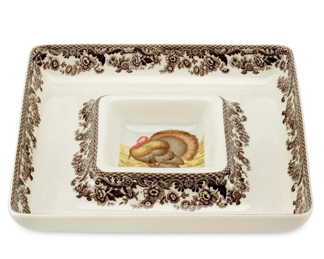 Spode - Square Chip & Dip