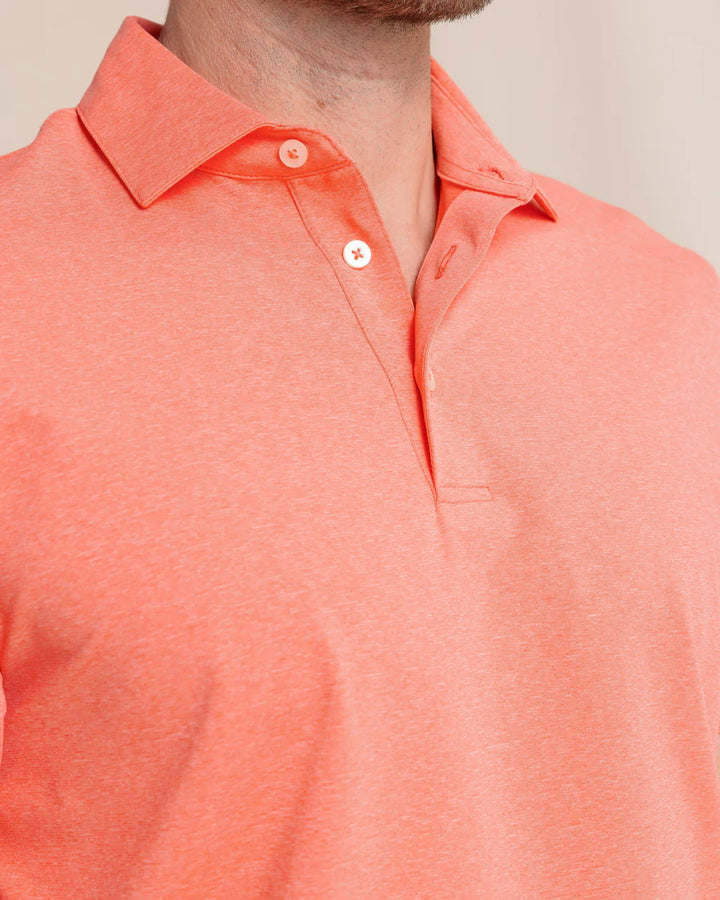 Southern Tide - Brr-eeze Polo Melon Heather