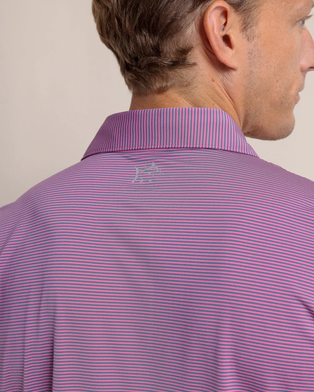 Southern Tide - Meadowbrook Stripe Polo Very Berry