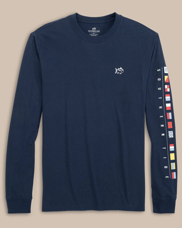Southern Tide - Nautical Flags Tee Dress Blue
