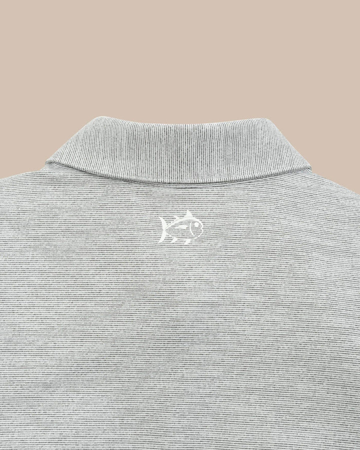 Southern Tide - UGA Driver Spacedye Polo Black - Standing Dog