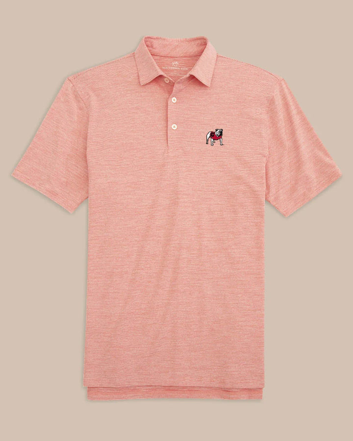 Southern Tide -  UGA Driver Spacedye Polo Varsity Red