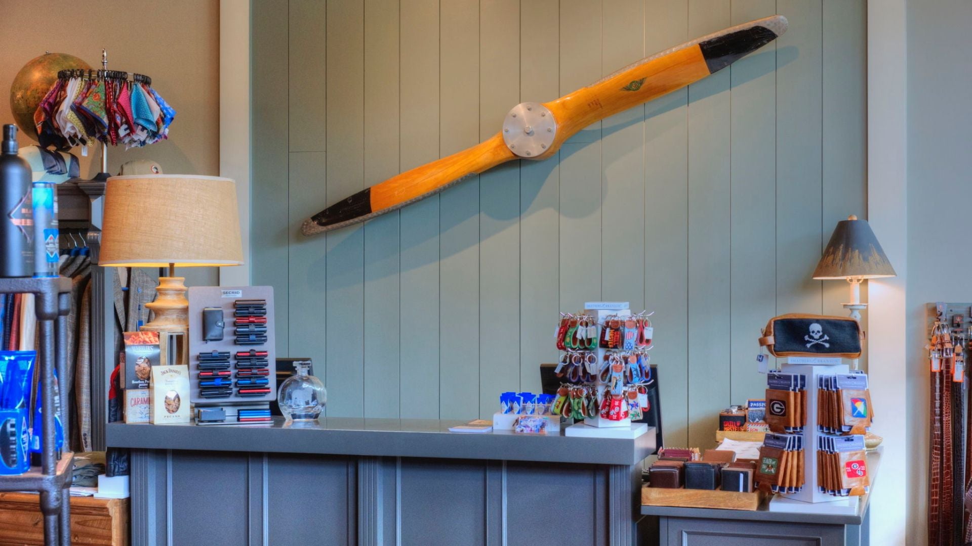 Picture of the Register Area inside TJ Bishop's Store