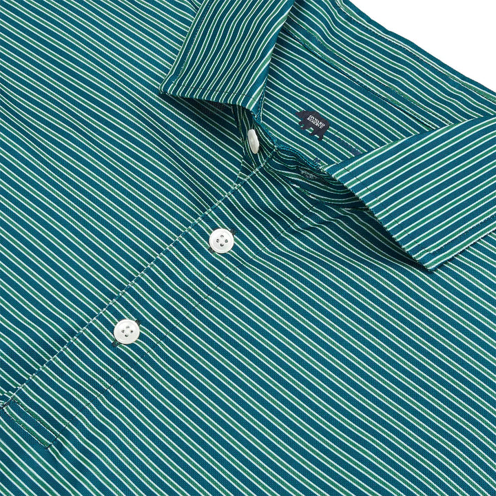 Onward Reserve - Trophy Stripe Polo Blue Wing Teal
