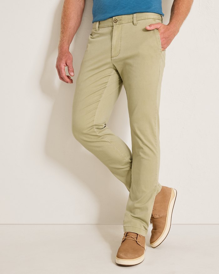 Tommy Bahama - Boracay Flat Front Pants Khaki