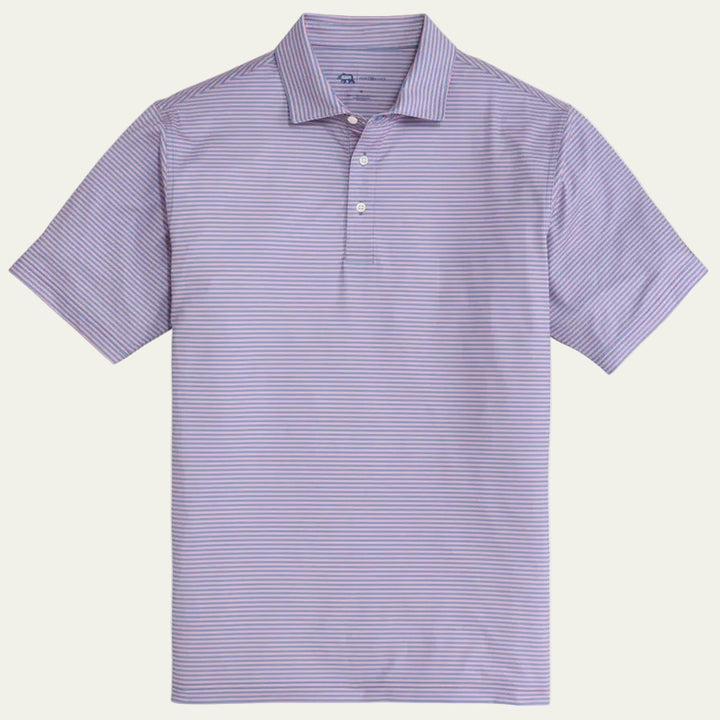 Onward Reserve - Echo Stripe Polo Powder Pink