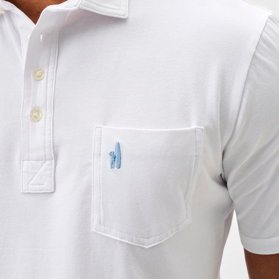 Johnnie-O - Coastal Wash Polo White