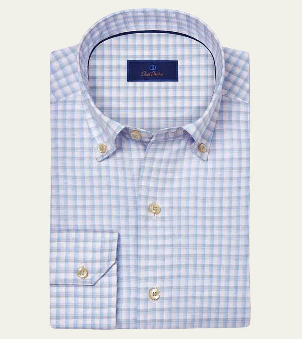 David Donahue - Casual Shirt Pink/Sky