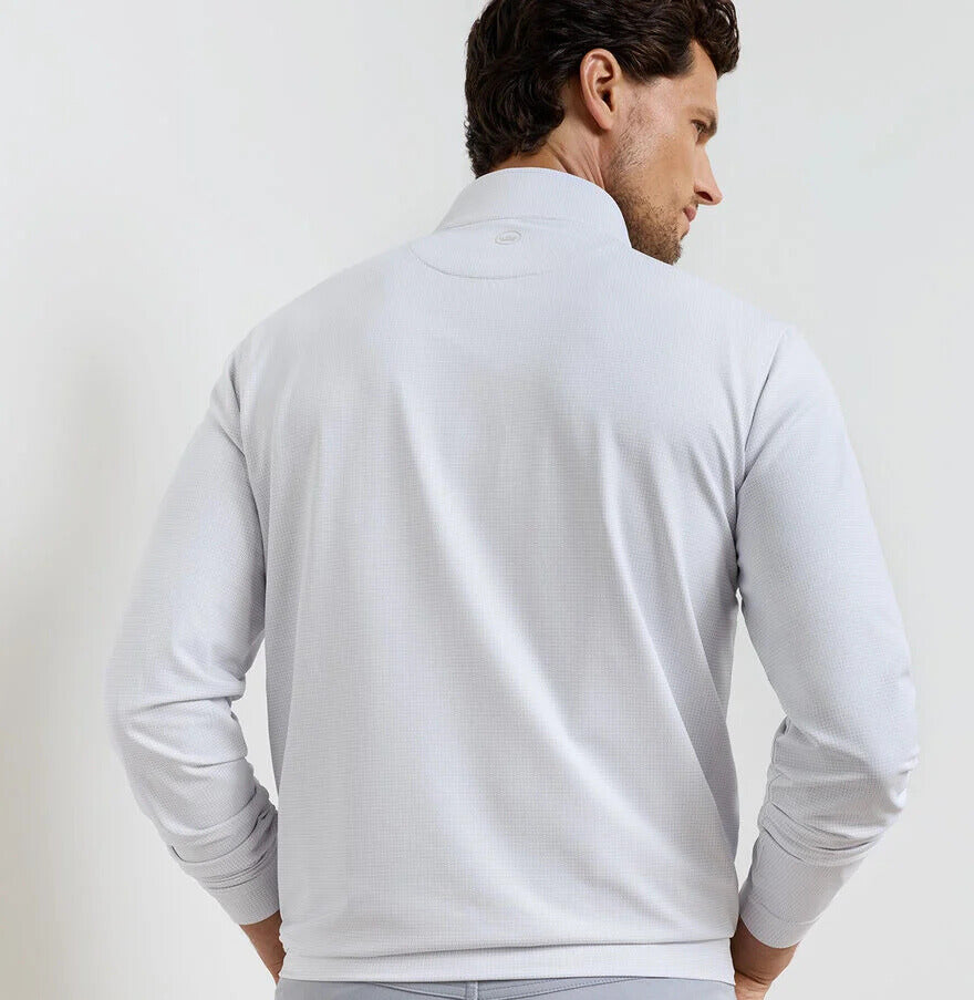 Peter Millar - Perth Basketweave 1/4 Zip White
