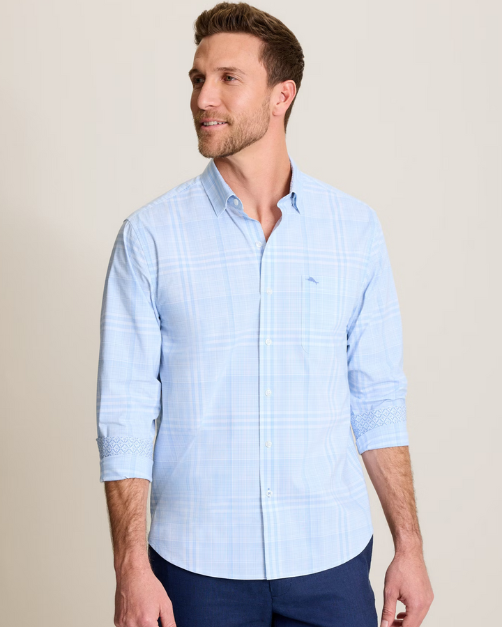 Tommy Bahama - Porto Plaid Shirt Rococo Blue