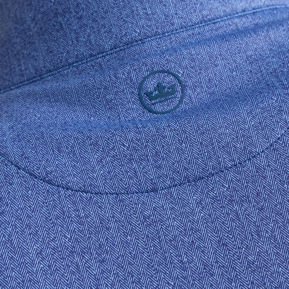 Peter Millar - Perth Herringbone 1/4 Zip Sport Navy
