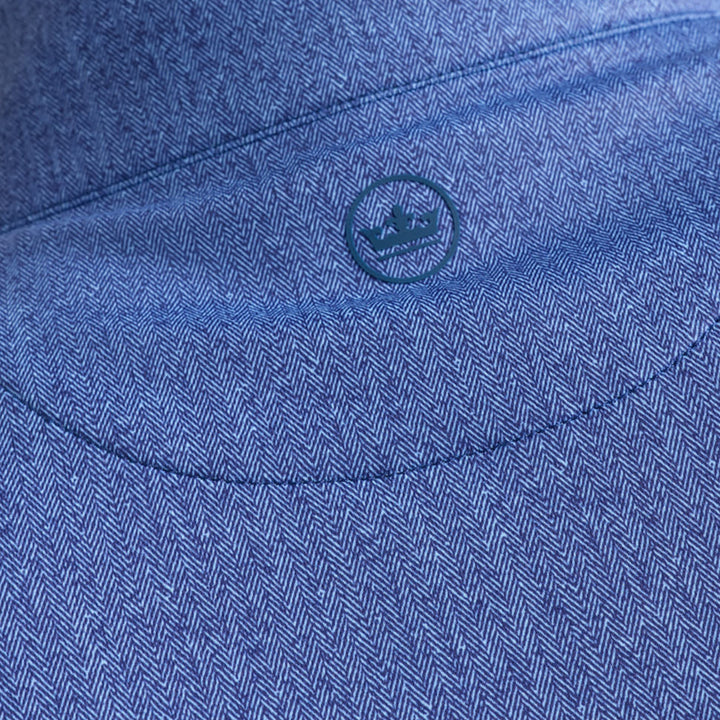 Peter Millar - Perth Herringbone 1/4 Zip Sport Navy