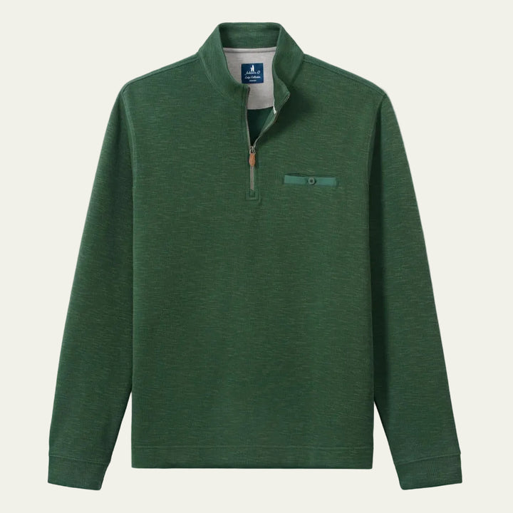 Johnnie-O - Flame Stitch 1/4 Zip Evergreen