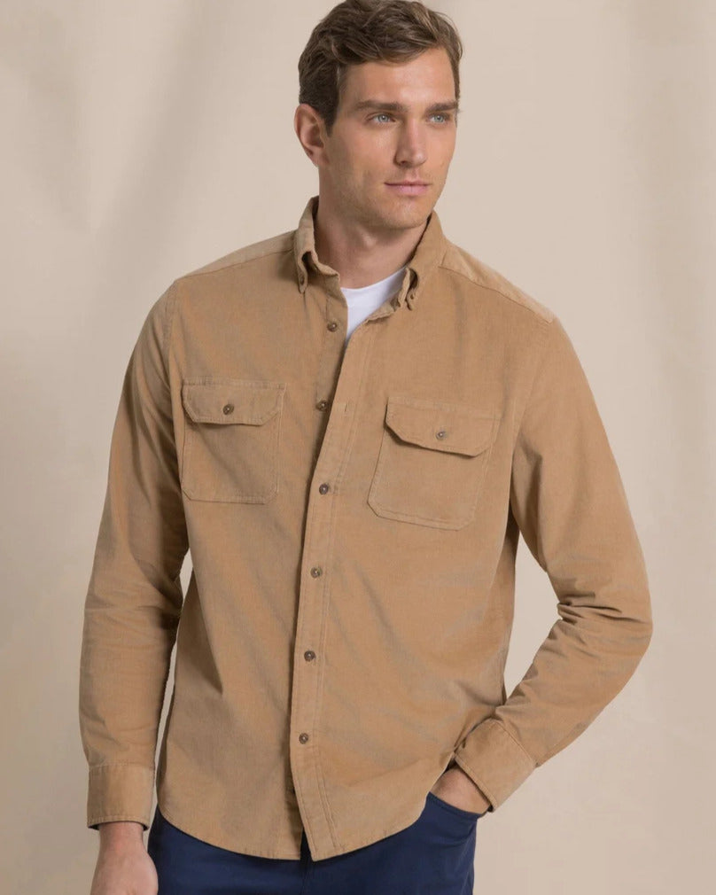 Southern Tide - Corduroy Sport Shirt Tannin