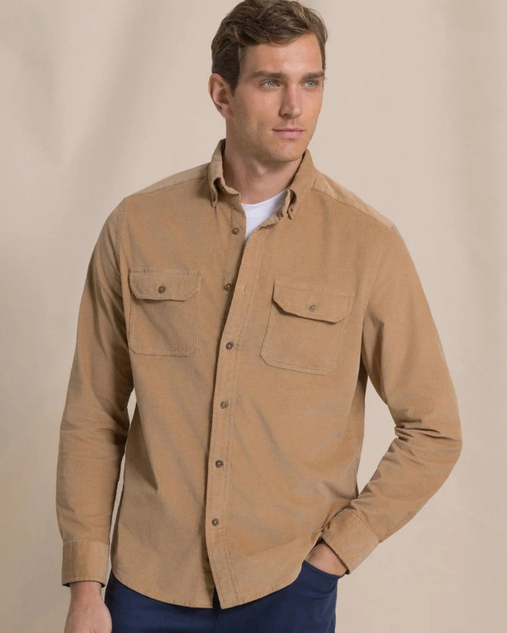Southern Tide - Corduroy Sport Shirt Tannin