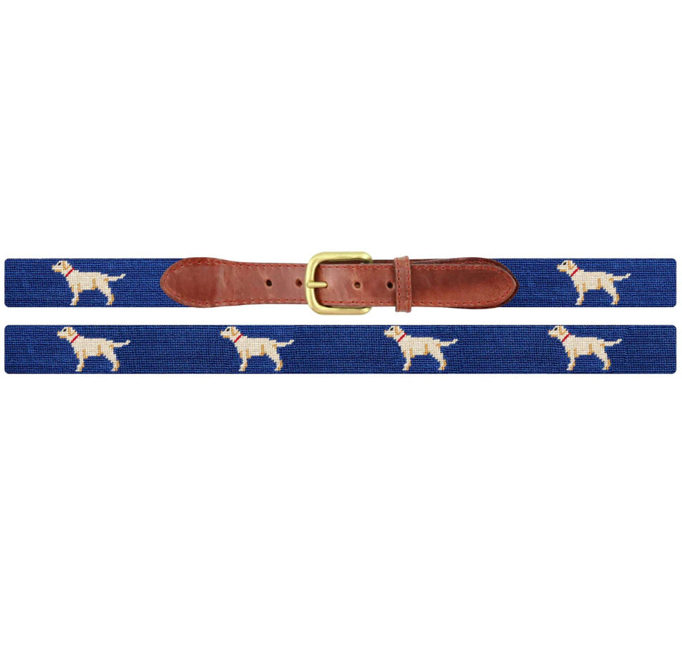 Smathers & Branson - Belt Yellow Lab Classic Navy