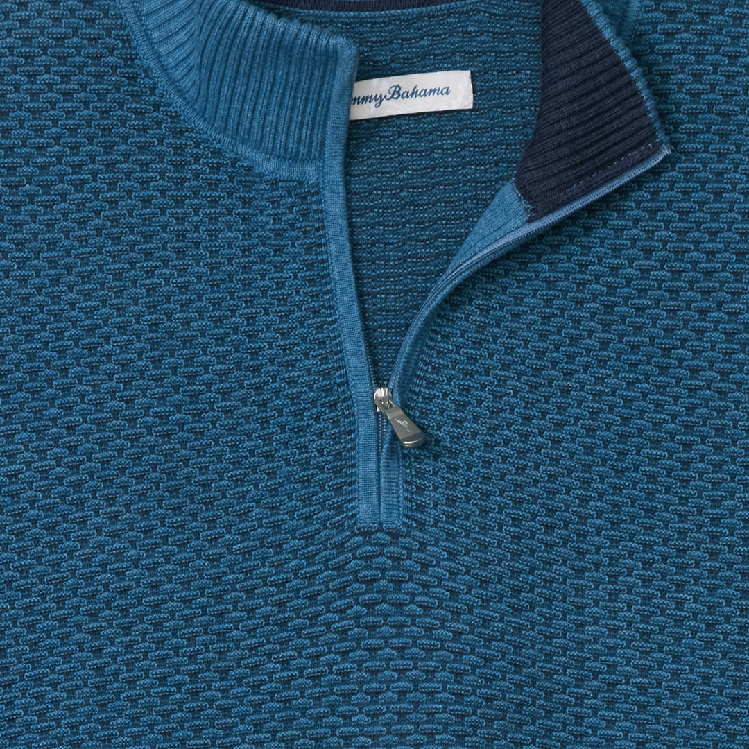 Tommy Bahama - Coolside Clearwater 1/2 Zip Dress Blues