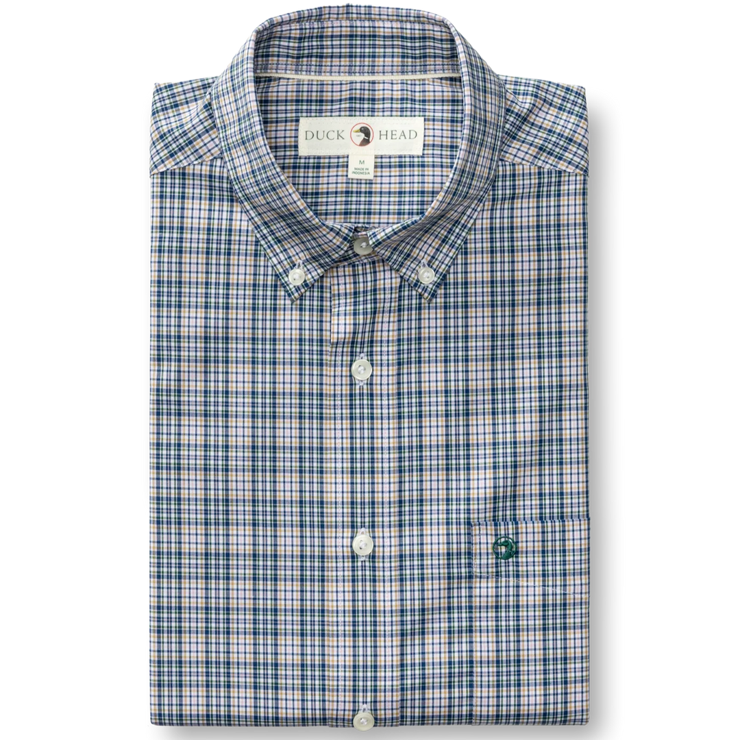 Duck Head - Winstead Plaid Shirt Navy Peony