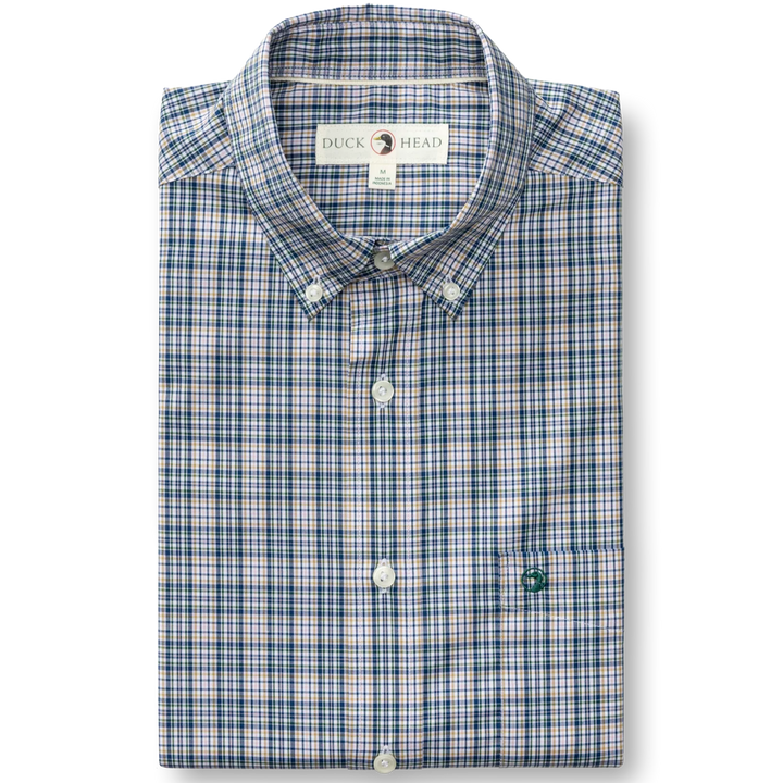 Duck Head - Winstead Plaid Shirt Navy Peony
