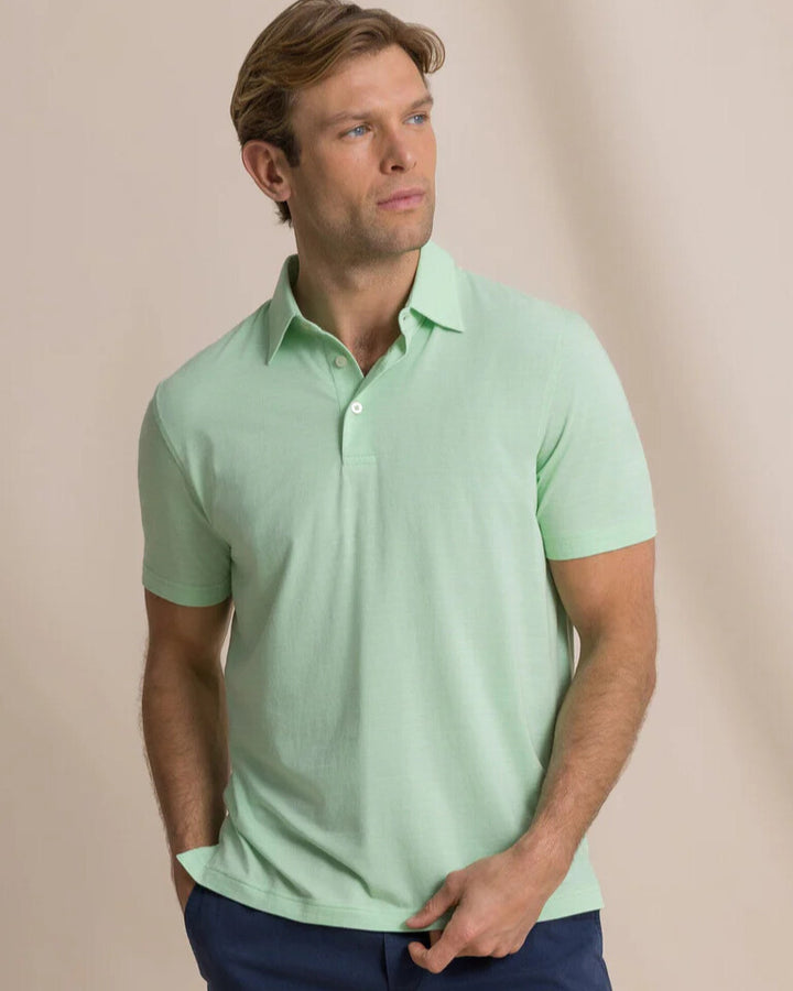 Southern Tide - Seaport Kinston Stripe Polo Green Ash