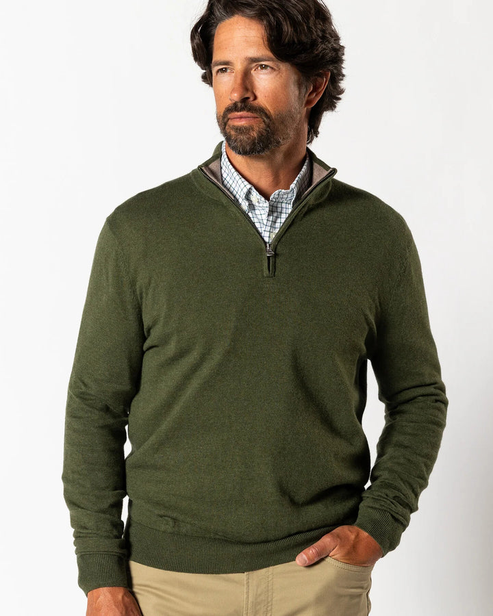 Duck Head - Ridley 1/4 Zip Olive