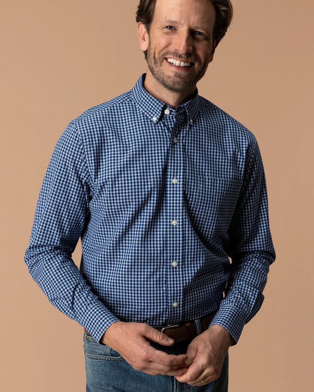 Duck Head - Bridger Plaid Shirt Navy Peony