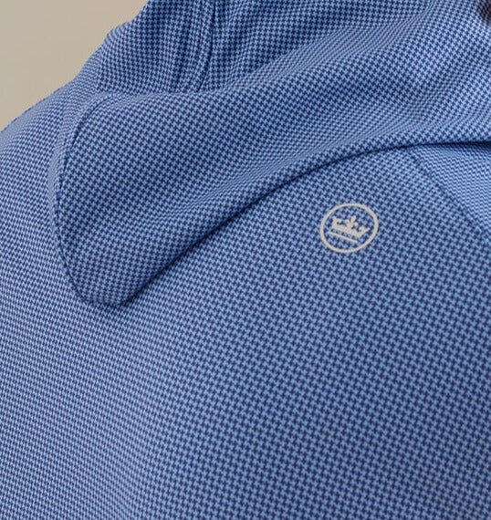 Peter Millar - Pine Houndstooth Hoodie Sport Navy