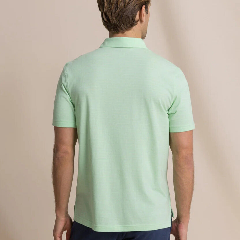 Southern Tide - Seaport Kinston Stripe Polo Green Ash