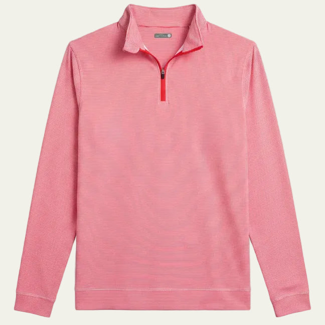 GenTeal - Venture Pinstripe 1/4 Zip Red