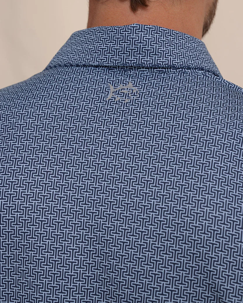 Southern Tide - Driver Geo Polo Dress Blue