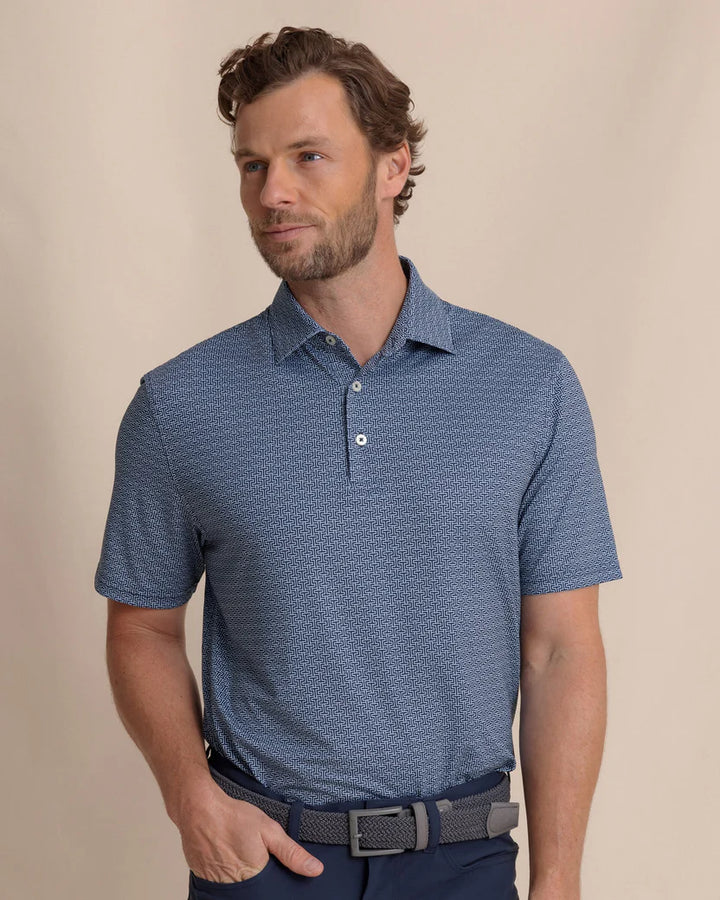 Southern Tide - Driver Geo Polo Dress Blue
