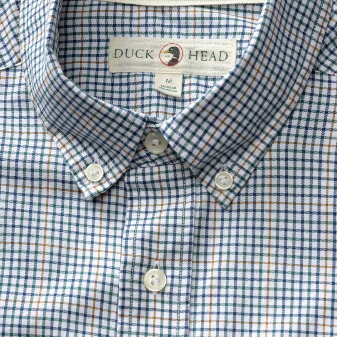 Duck Head - Goodwin Plaid Shirt Midnight Teal