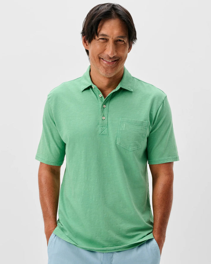 Johnnie-O - Coastal Wash Polo Honeydew