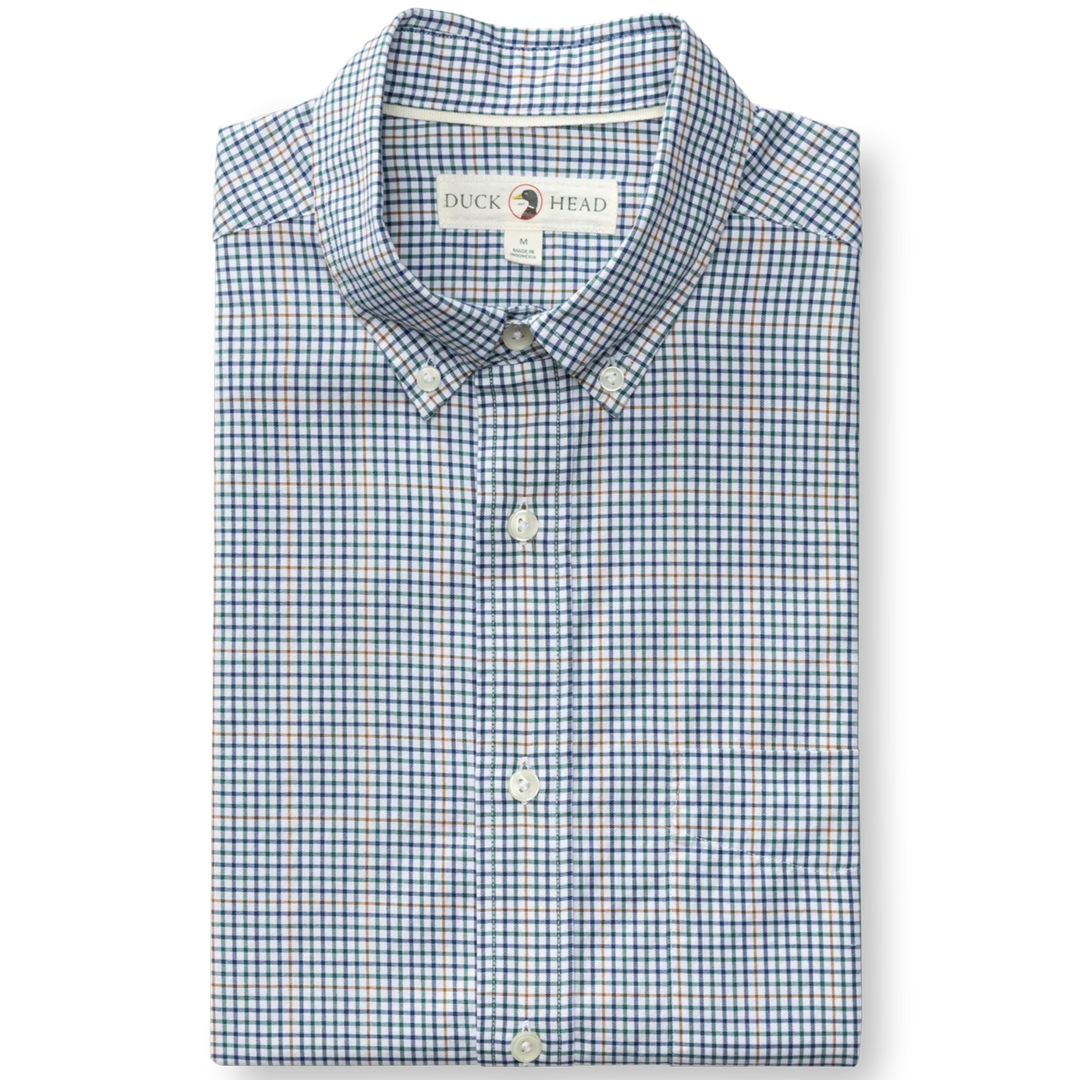 Duck Head - Goodwin Plaid Shirt Midnight Teal