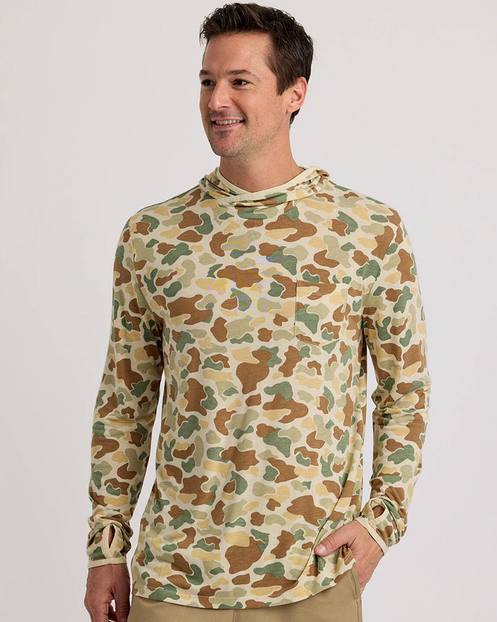 Free Fly - Lightweight Hoodie Vintage Camo