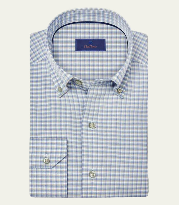David Donahue - Casual Shirt Sage/Blue