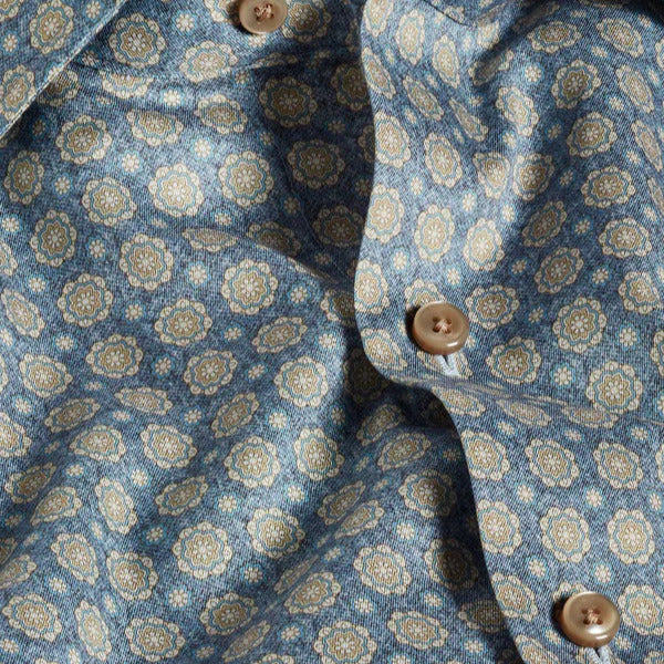 David Donahue - Casual Shirt Blue/Dune