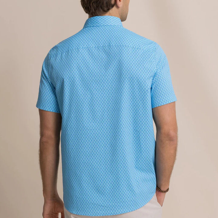 Southern Tide - Flower Garden Shirt Tropical Breeze Blue