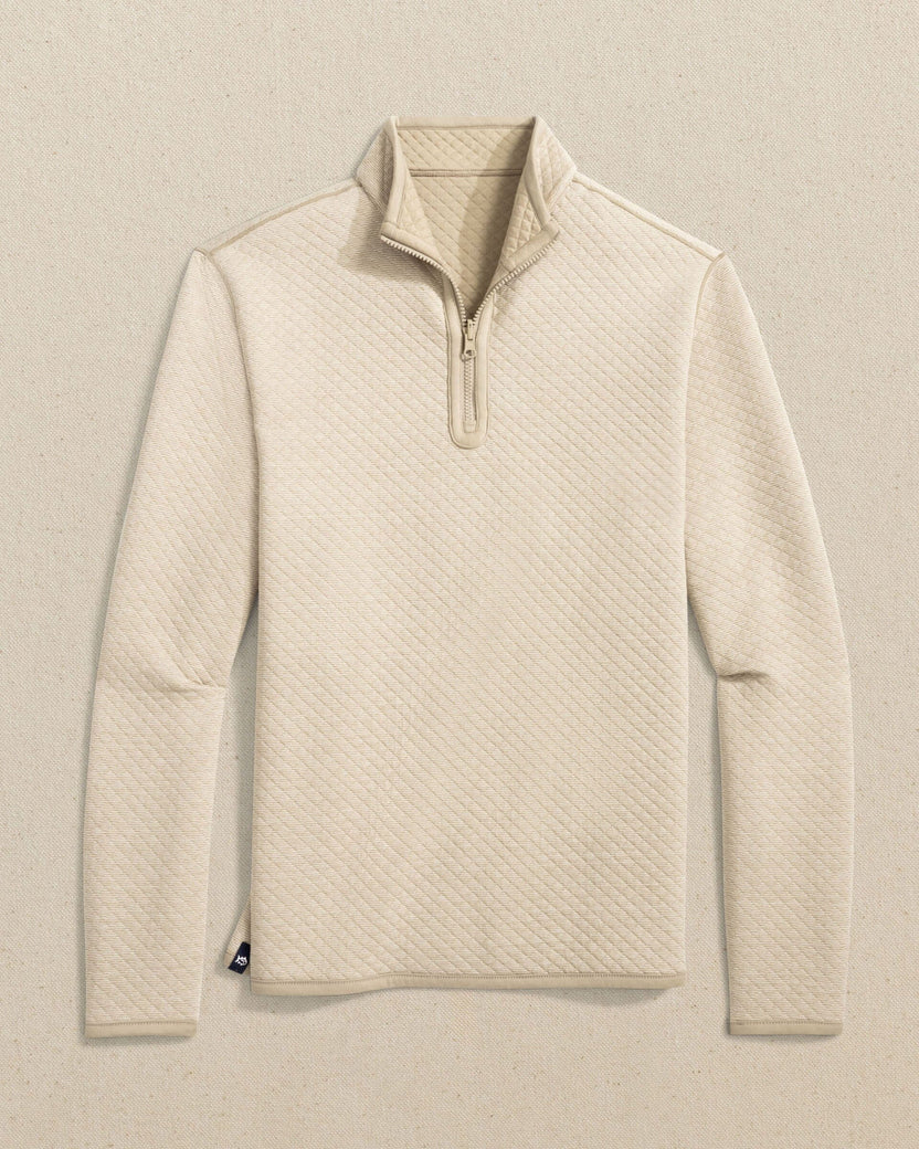 Southern Tide - Oak Island 1/4 Zip Sandstone