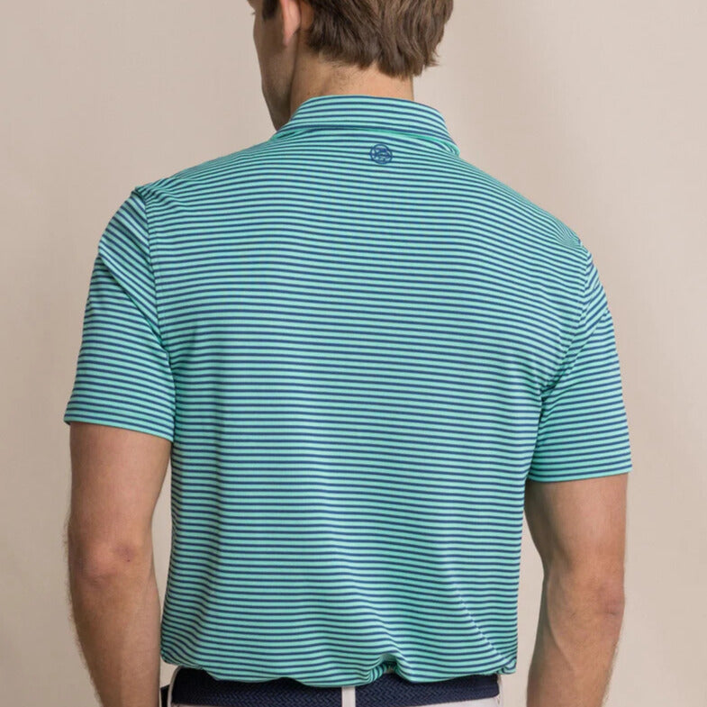 Southern Tide - Oceanfront Stripe Polo Gulf Shores