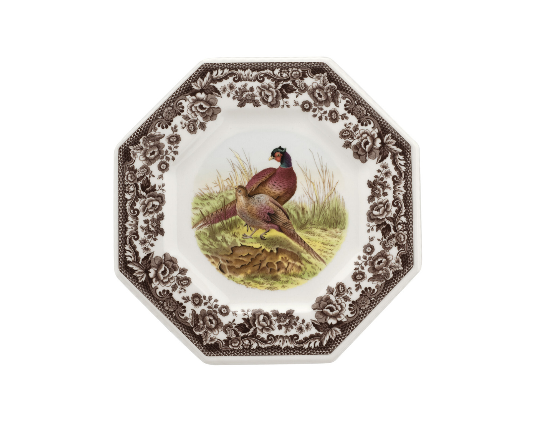 Spode - Octagonal Plate Pheasant