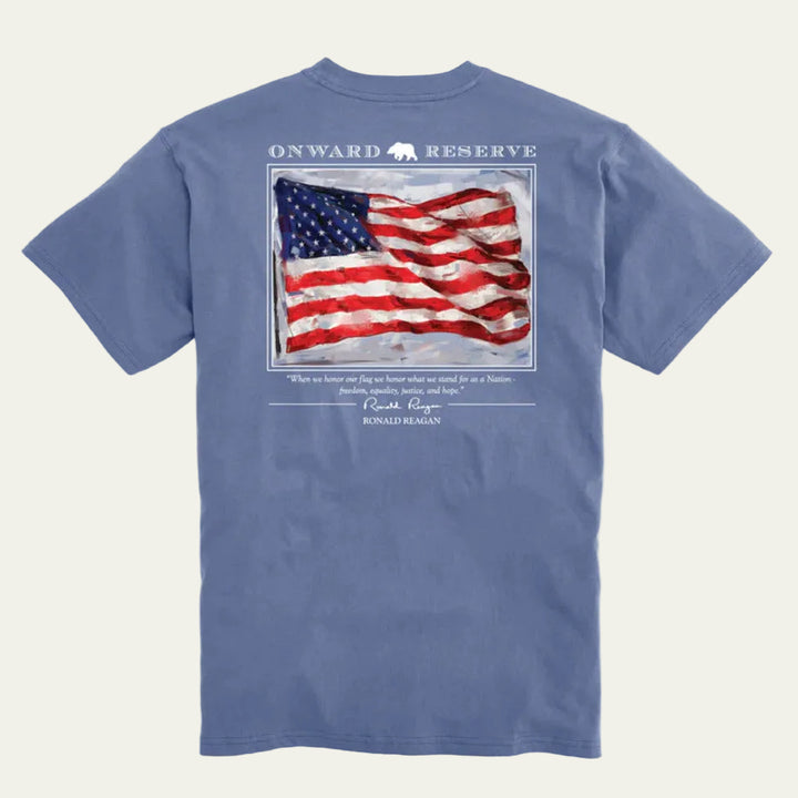 Onward Reserve - Old Glory T-shirt Blue