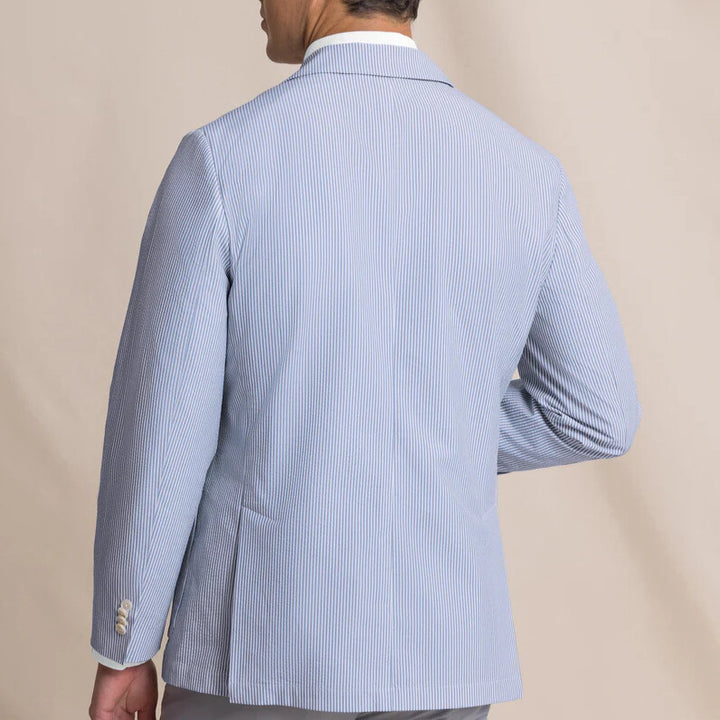 Southern Tide - Pamlico Seersucker Blazer Ocean Channel