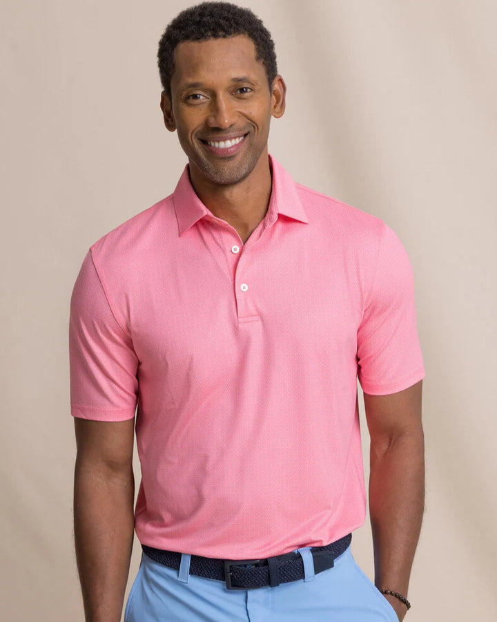 Southern Tide - Seaside Geo Polo Sea Pink
