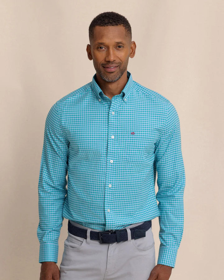 Southern Tide - Silver Lake Shirt Spruce Shade