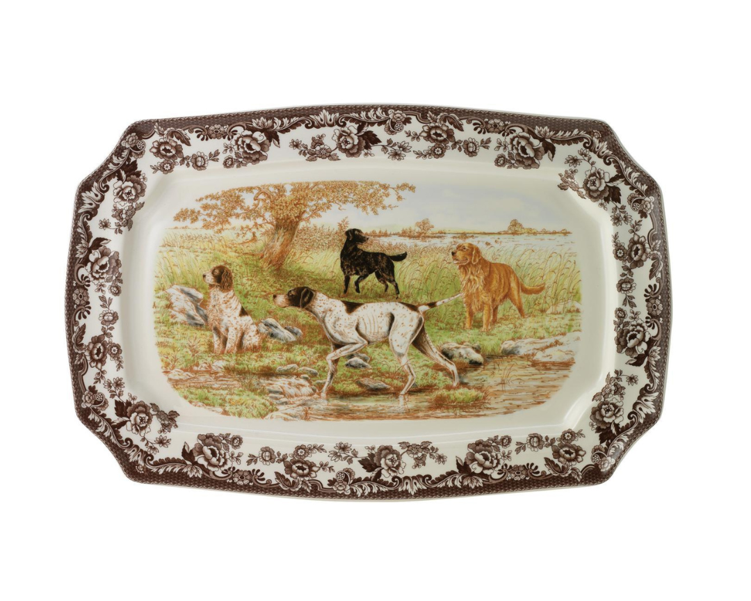 Spode - Platter Dogs